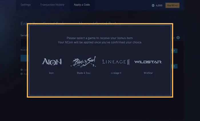 Ncsoft Ncoin Card Digital Code - SEAGM