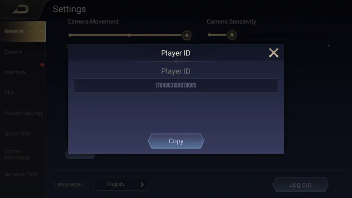 how to aov player id 
