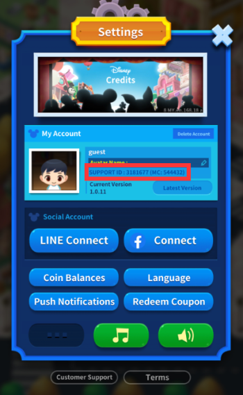 how to find disney poptown support id and mc number