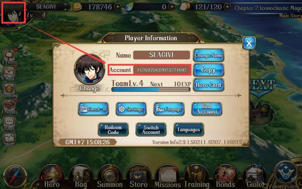 how to find langrisser character id