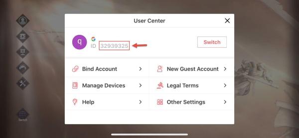 how to find perfect world user id?