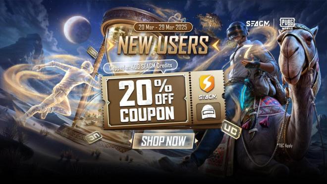 PUBG UC 20% off for new members!