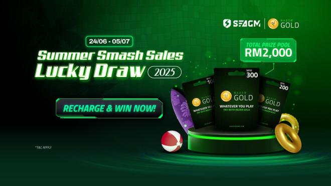☀️ SEAGM Summer Smash Sales x Razer Gold Lucky Draw 2025!