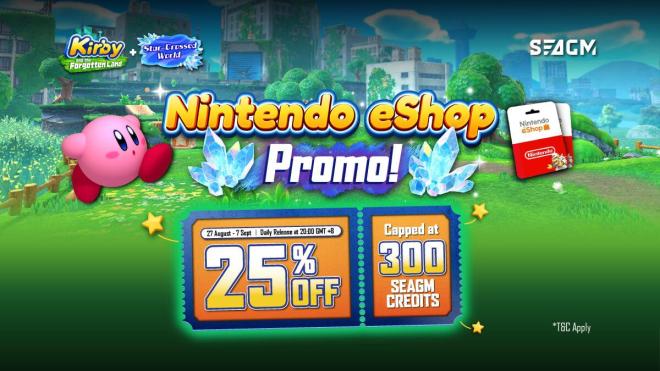Enjoy 25% Off Coupon for Nintendo eShop in Celebration of Kirby’s Star-Crossed World Update