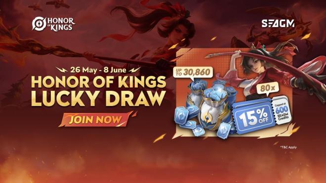 Stand a chance to win up to 30,860 Token with HOK Lucky Draw!