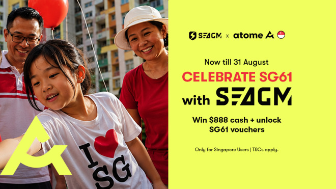 Enjoy Exclusive SG61 Savings on SEAGM with Atome!