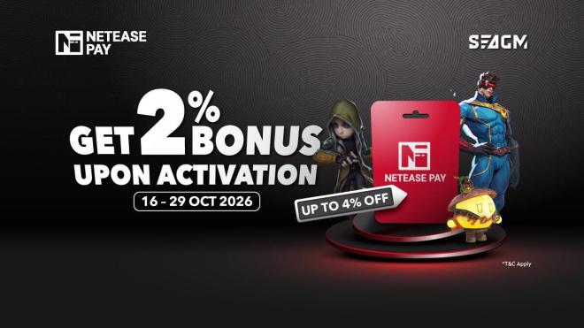 NetEase Pay Gift Cards with Extra 2% Bonus? Yes, Please!